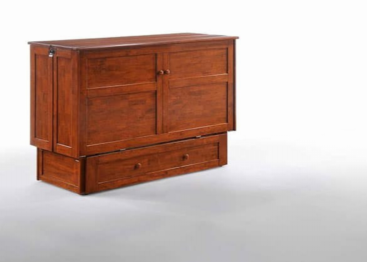 clover murphy cabinet bed cherry closed