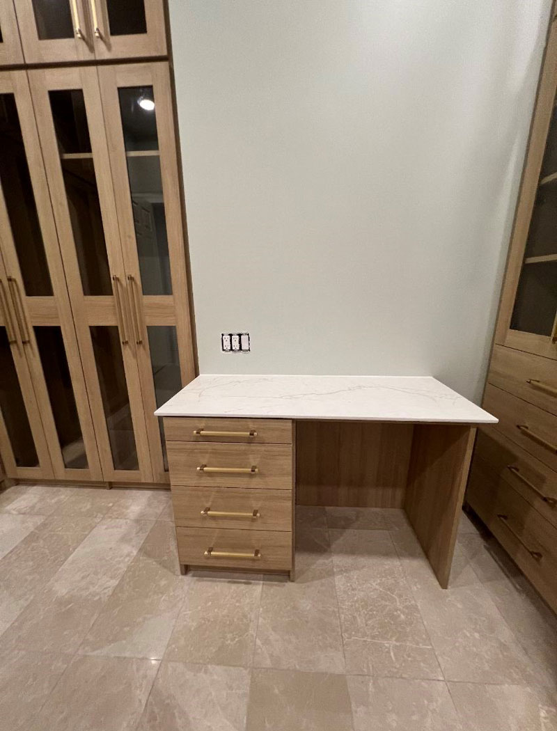 Desk/Vanity inside closet